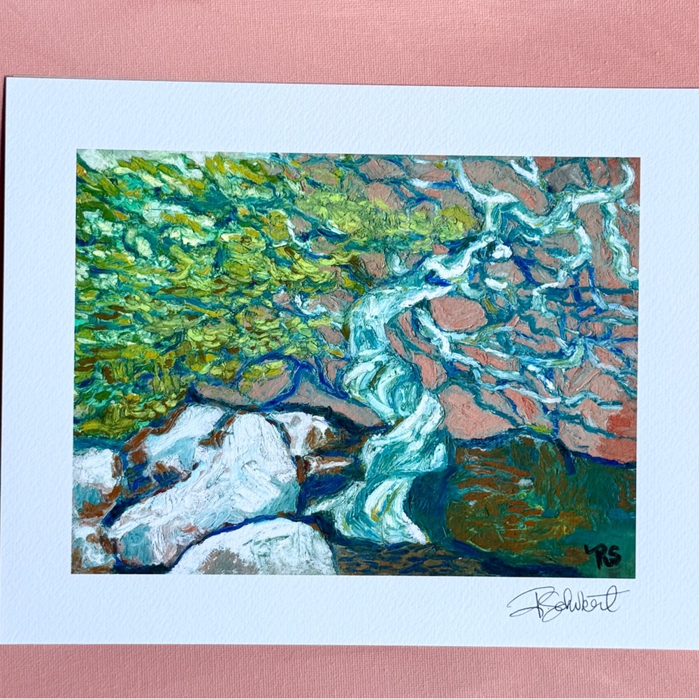 Juniper Tree Artwork, Giclee Fine Art Print, Hand Signed - Picture 2 of 8